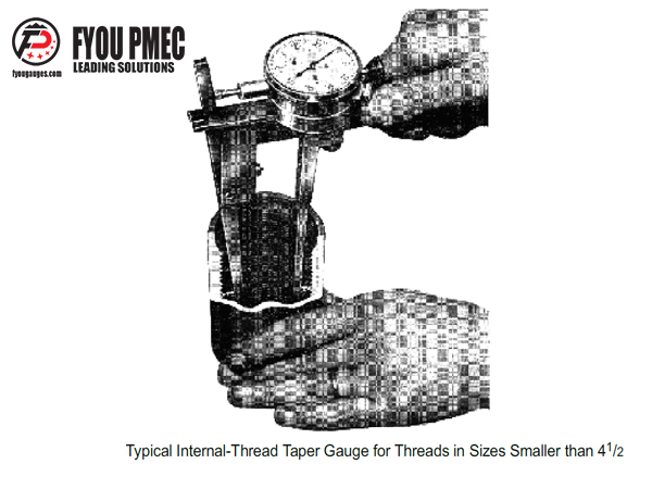Typical internal thread taper gauge